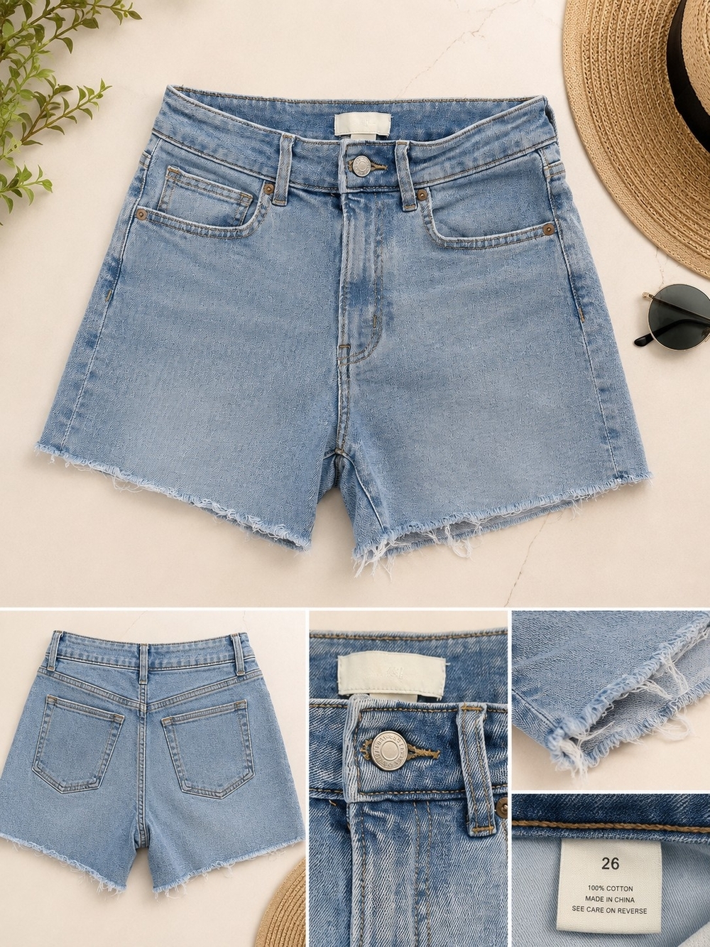 H&M Light Wash Blue Denim Jeans